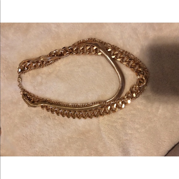 Peach & Gold statement necklaces bundle - Picture 5 of 5